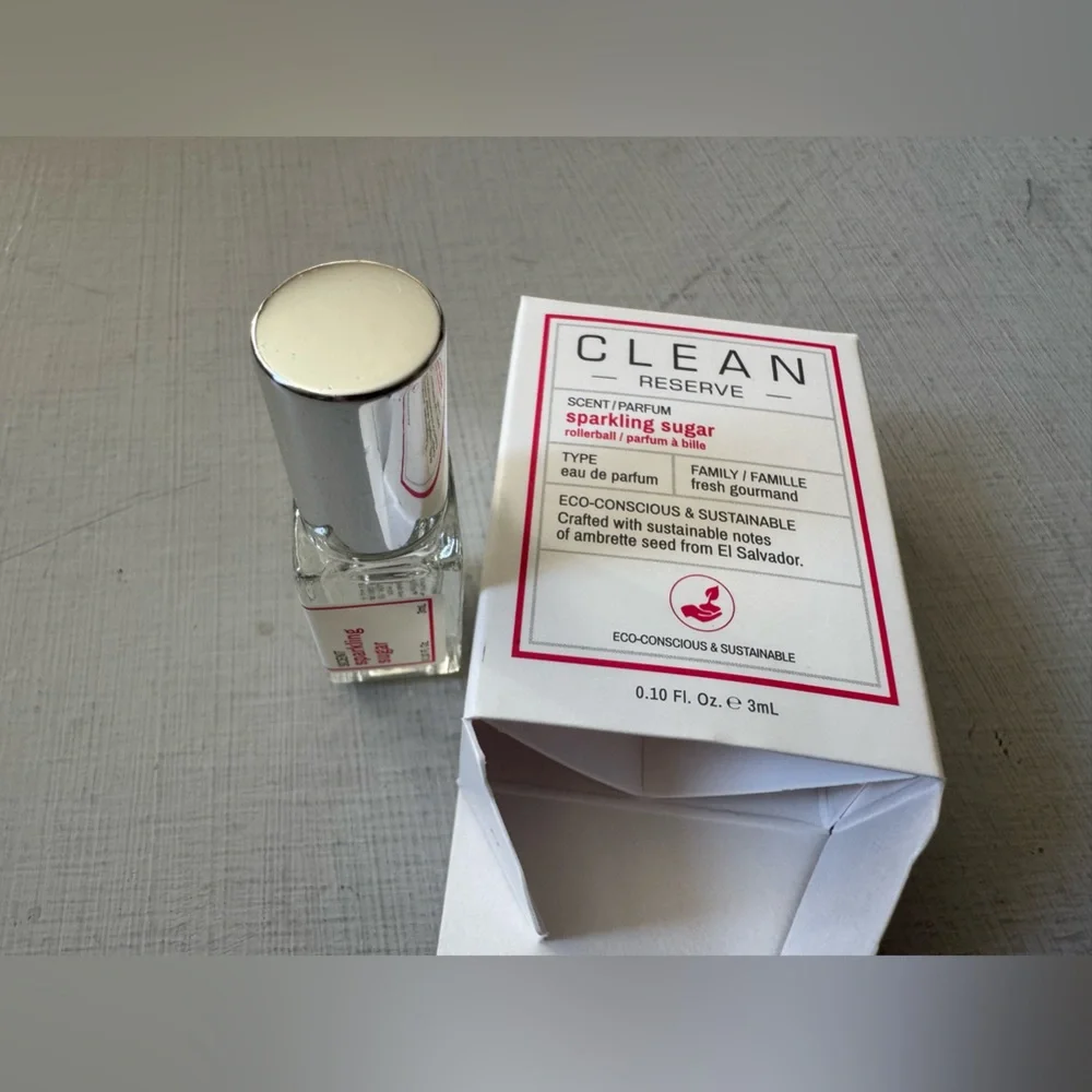NWT CLEAN RESERVE  Sparkling Sugar EDP with Peach 3 ml